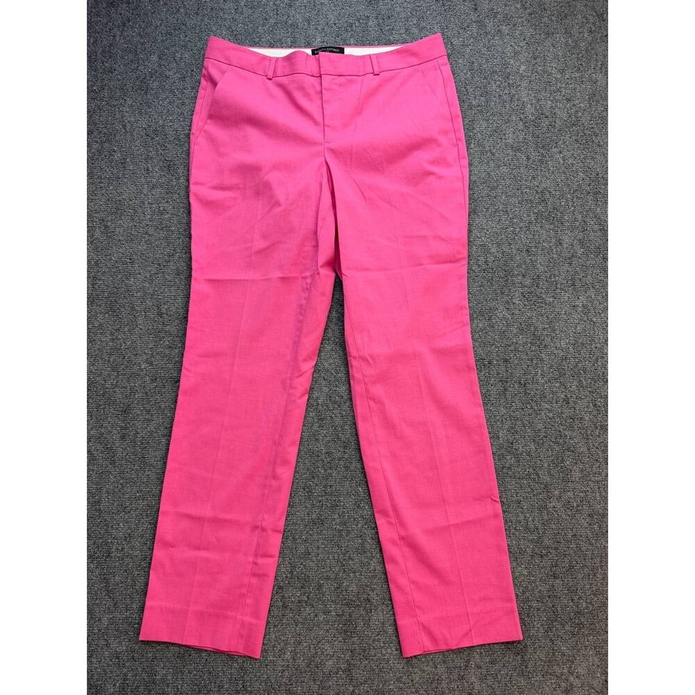 Banana Republic Ryan Women's Size 8 Pink Stretch Straight Leg Dress Pants - Picture 2 of 11